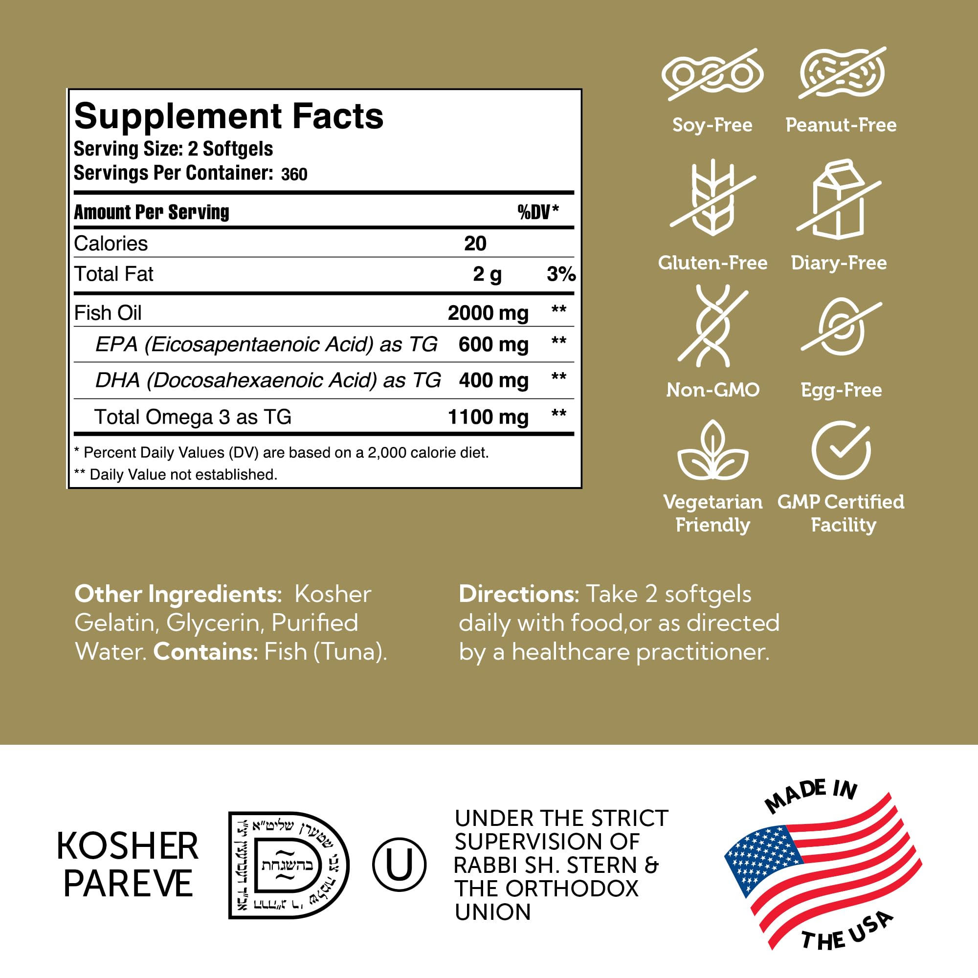Origen de atún kosher en Zahler Omega-3