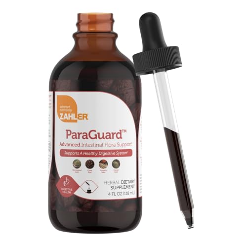 Zahler Paraguard Drops: botella de 4 oz para apoyar la salud intestinal.