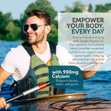 Zahler PowerCal con D3, K2 y magnesio para densidad ósea y bienestar general.
