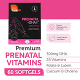 Zahler Prenatal: etiqueta de nutrientes clara para conocer vitaminas esenciales