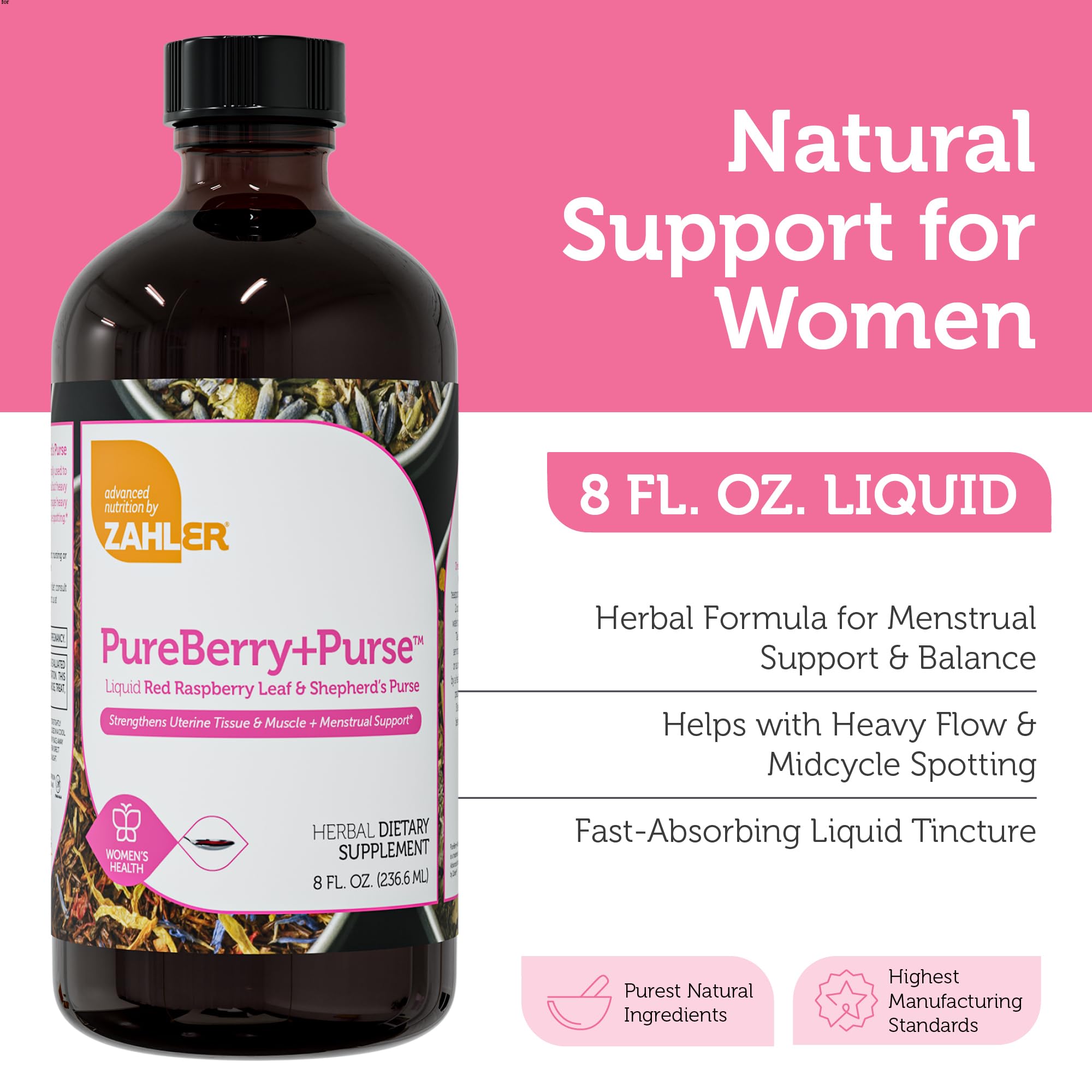 Zahler PureBerry+Purse, etiqueta kosher certificada para tranquilidad del consumidor
