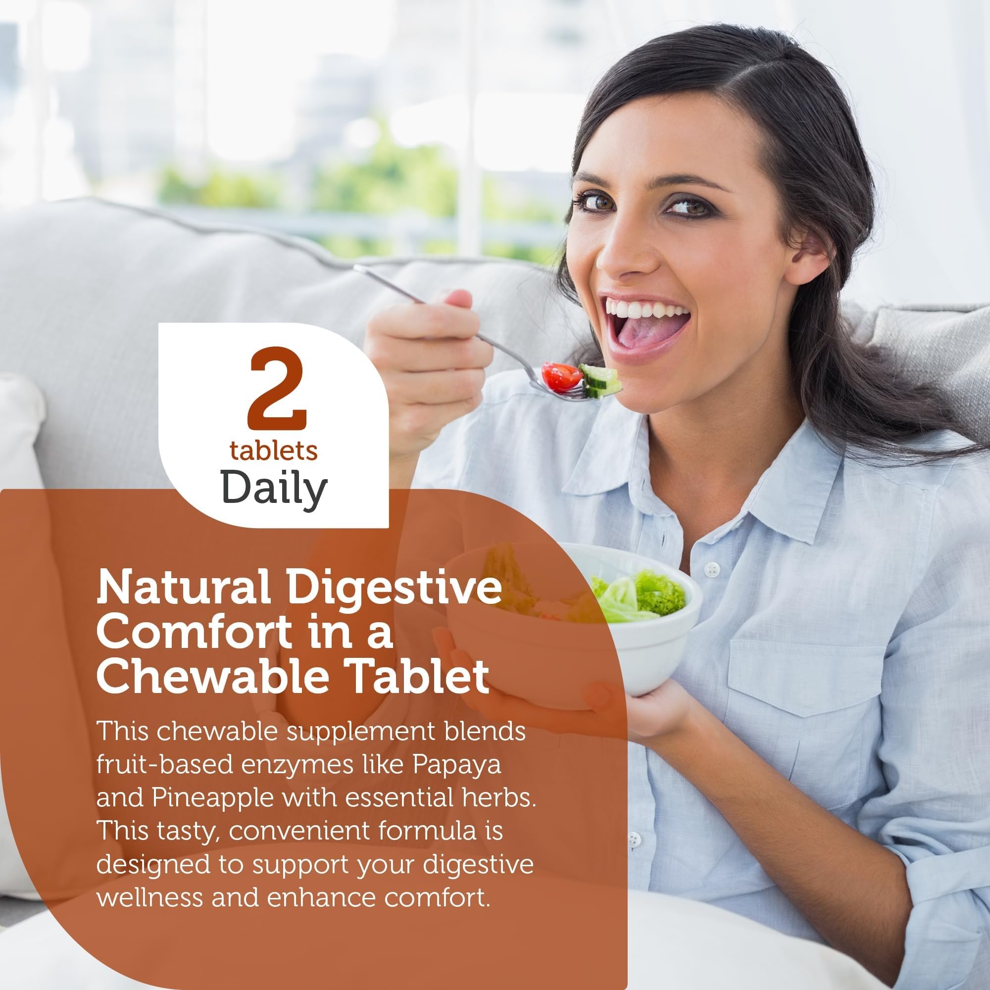 Tabletas masticables Zahler con sabor frutal para uso diario