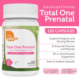 Zahler Total One Prenatal, cápsulas dentro de envase fácil de digerir
