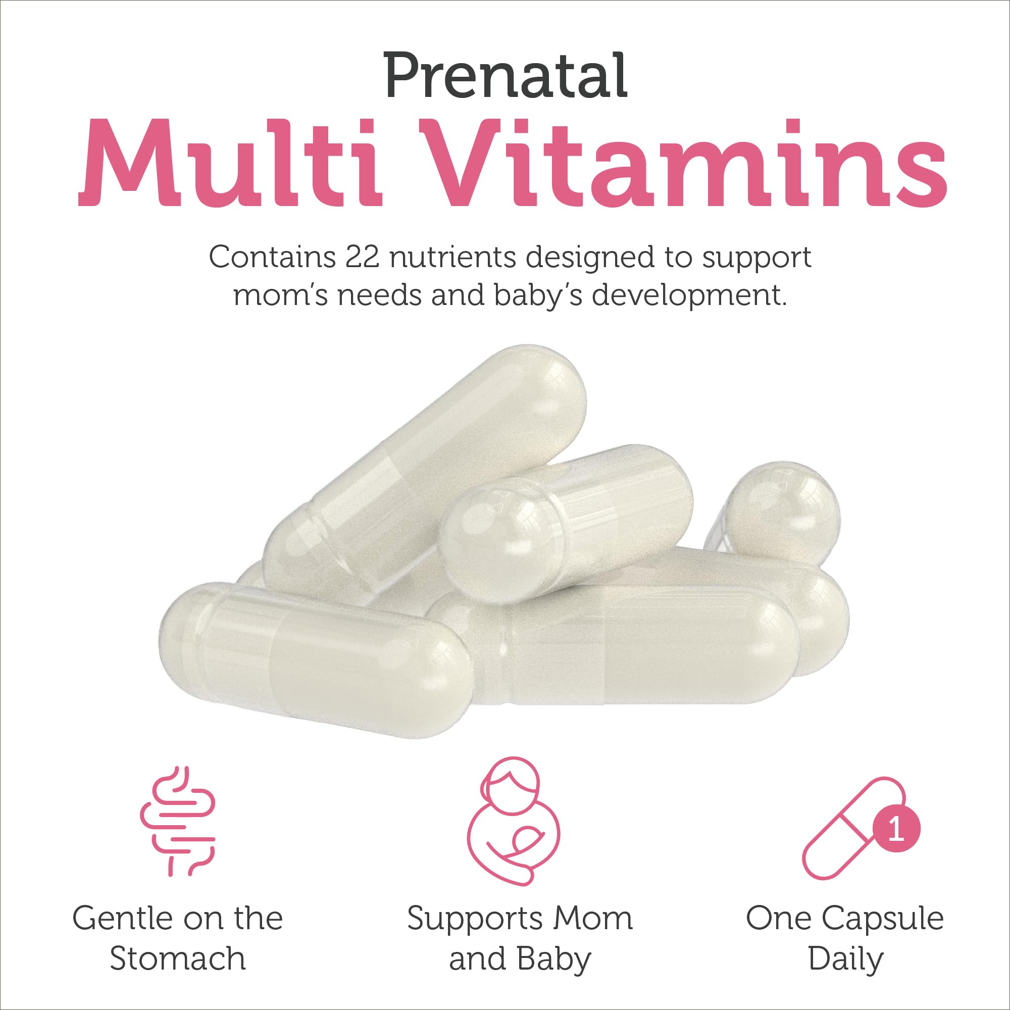 Zahler Total Uno Prenatal, dosis diaria simple para uso diario y conveniente