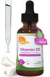 Zahler Vitamina D3 Drops - botella frontal para dosis diaria de huesos y sistema inmune