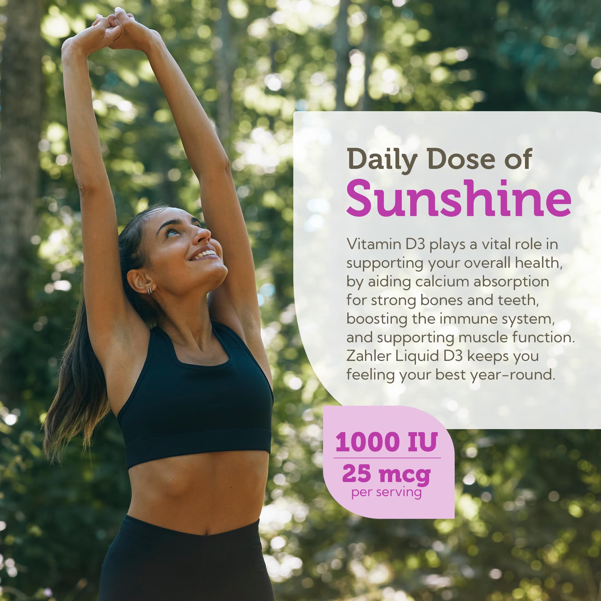 Zahler Vitamina D3 Drops - etiqueta sin gluten, apto para dietas vegetariana y kosher