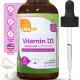 Zahler Vitamina D3 Drops - gotero en acción para dosis fáciles en bebidas