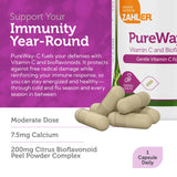Apoyo inmune natural con Zahler Vitamina C 500 mg.