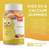 Zahler Yummy Kids Calcium Gummies sabor cereza, fácil de incorporar en la rutina infantil.