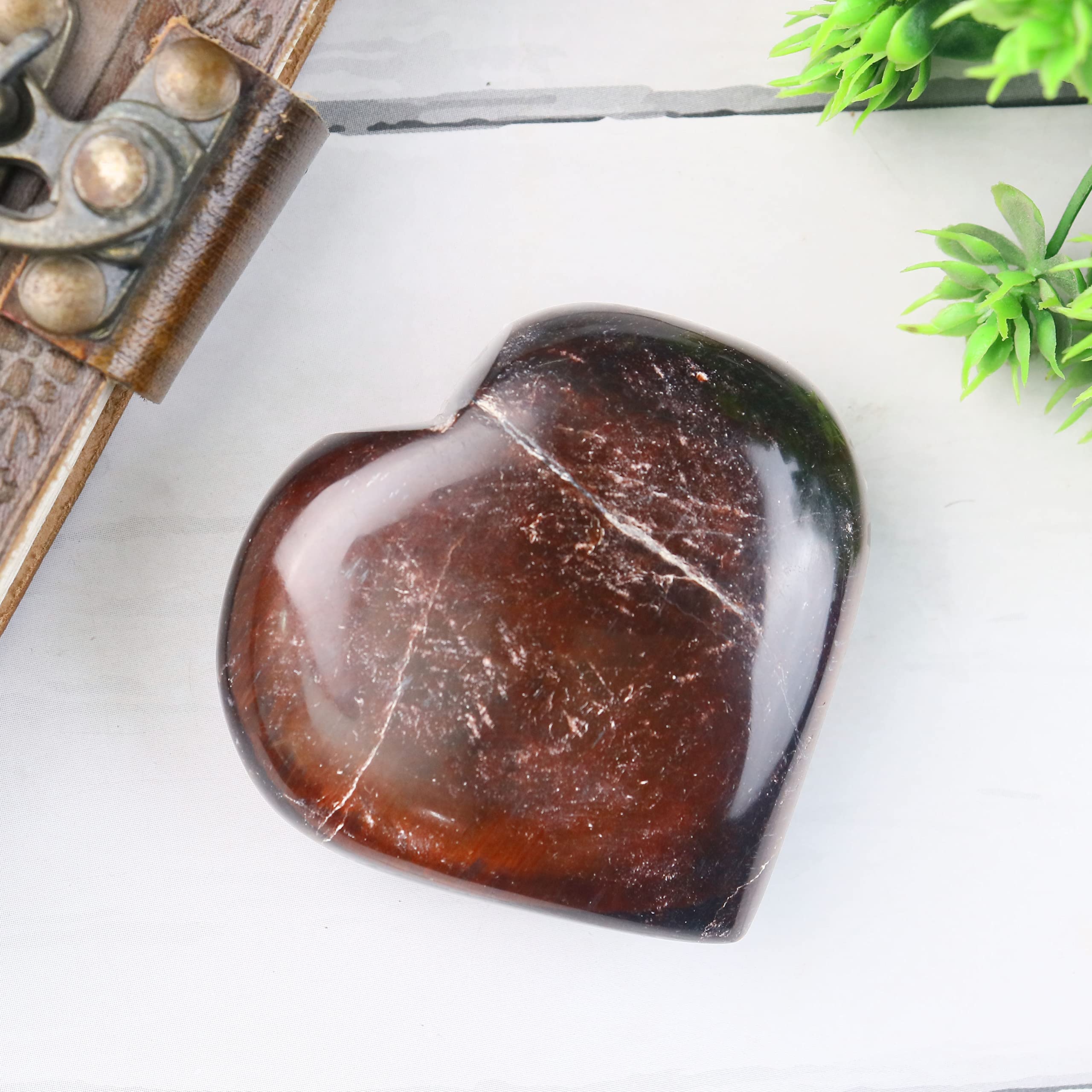 ZAICUS Pequeño corazón de cristal para bolsillos y relajación