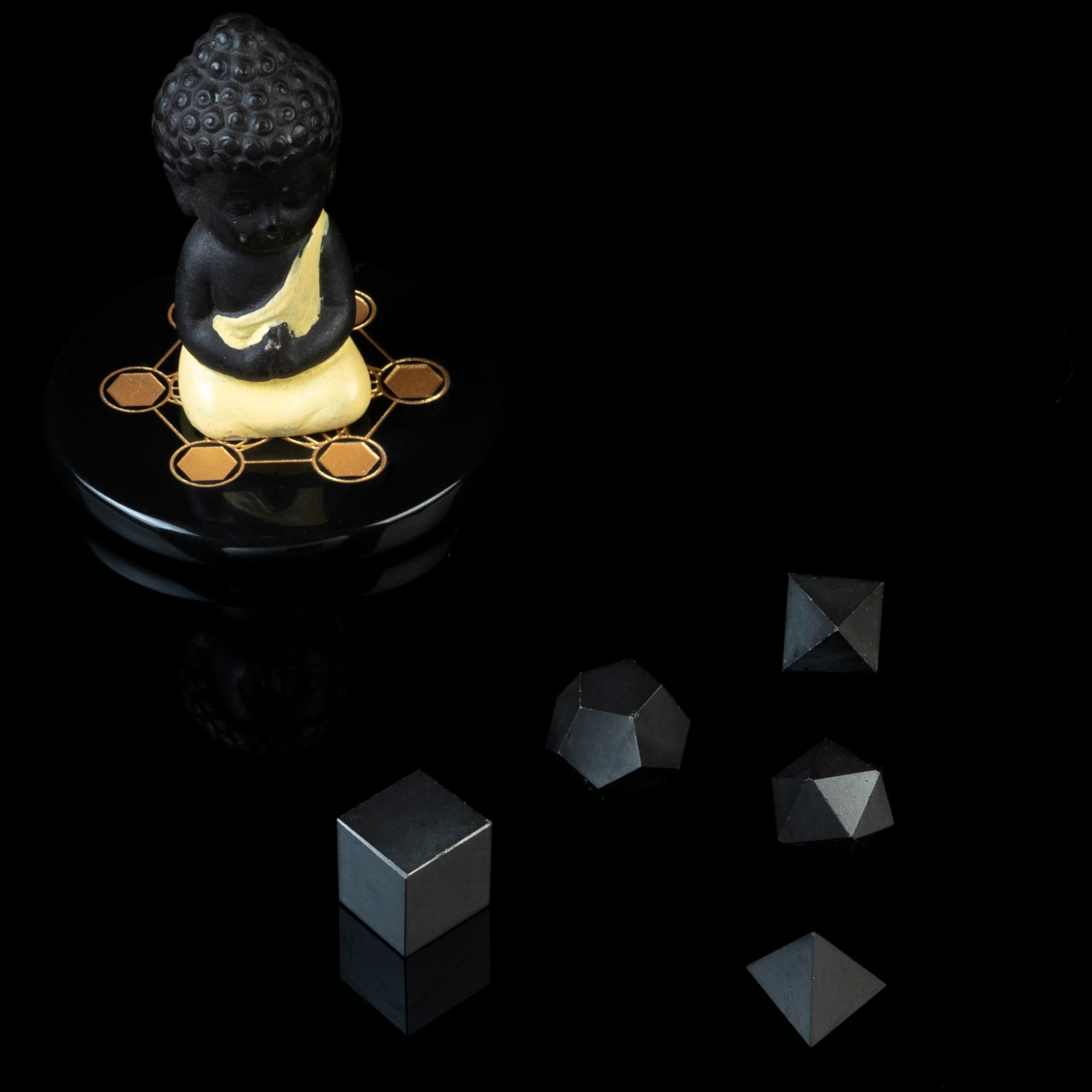 zaicus regalo de cristales de tourmalina negra, energía platónica para coleccionistas y crecimiento espiritual.
