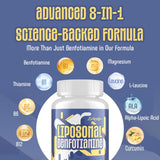 Cápsulas liposomales de Zaigon Benfotiamina listas para tomar
