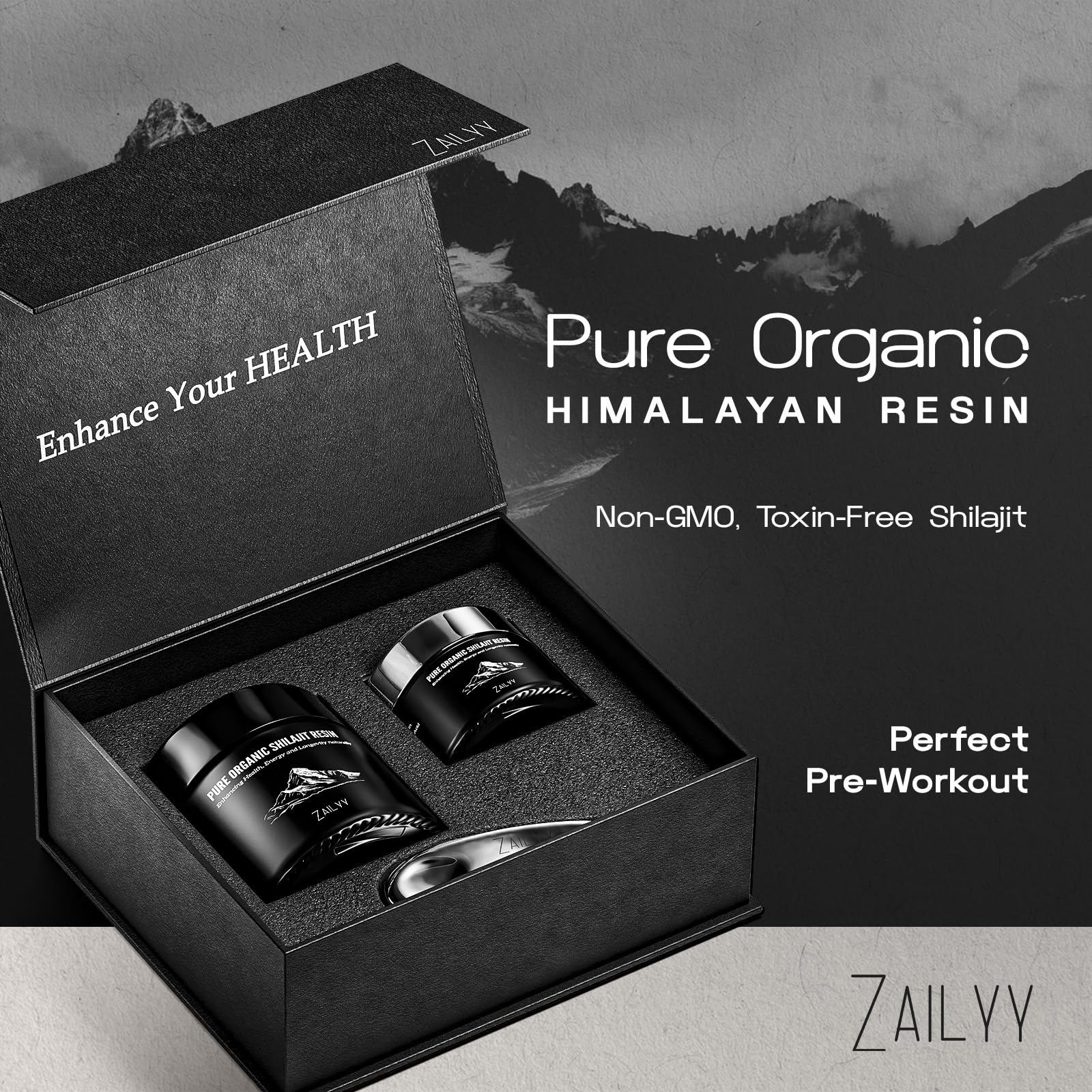 Cuchara medidora de ZAILYY Shilajit Resin para dosis precisa