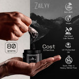 Etiqueta orgánica de ZAILYY Shilajit Resin con certificaciones