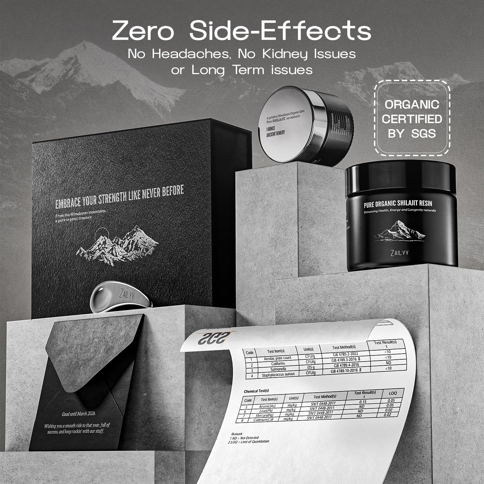 Presentación de regalo de ZAILYY Shilajit Resin para bienestar
