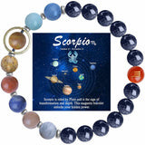 Brazalete ZaisuiFun Zodiaco Escorpio, enfoque y energía cósmica diaria.