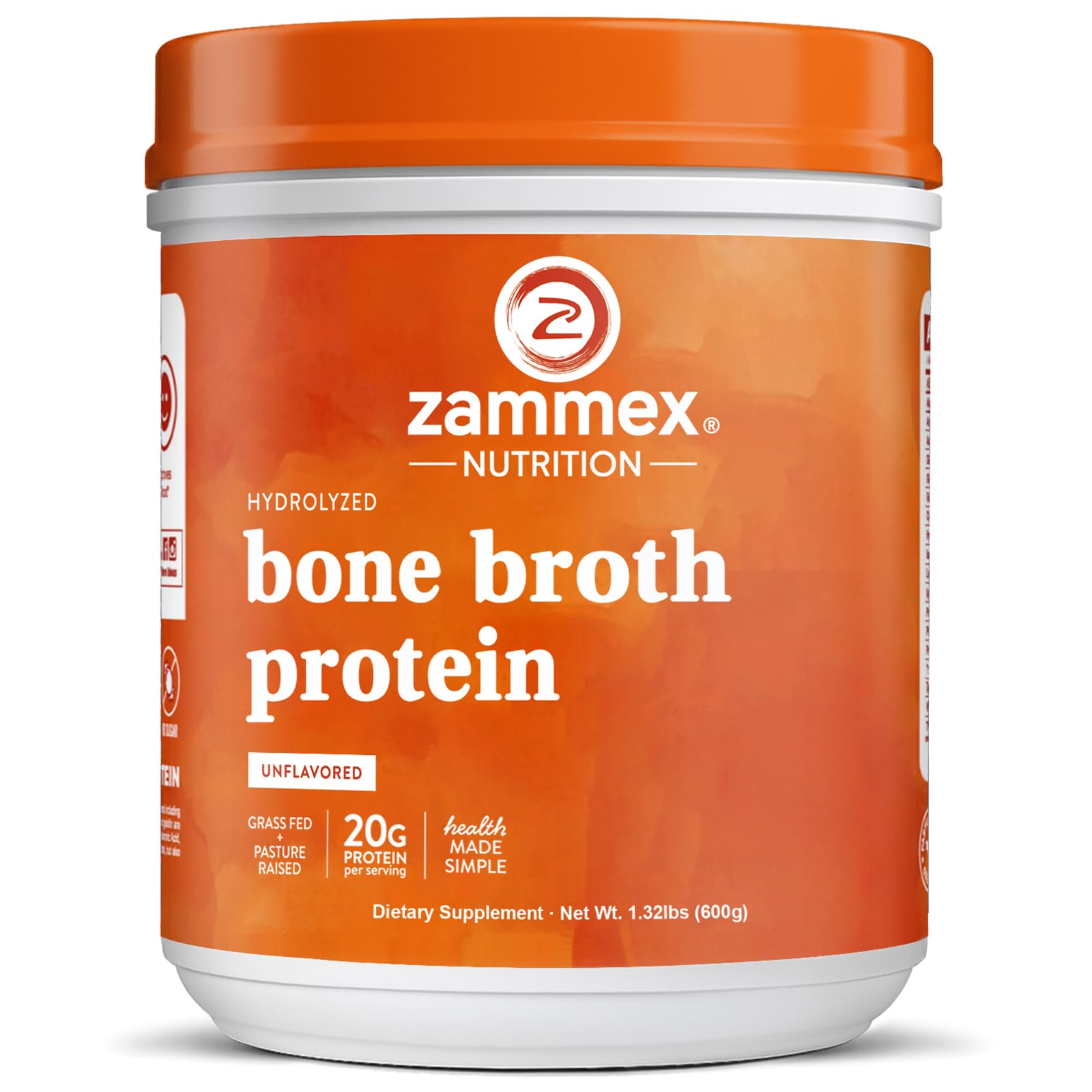 Zammex Caldo de Hueso de Res, empaque frontal, ideal para iniciar su uso en recetas