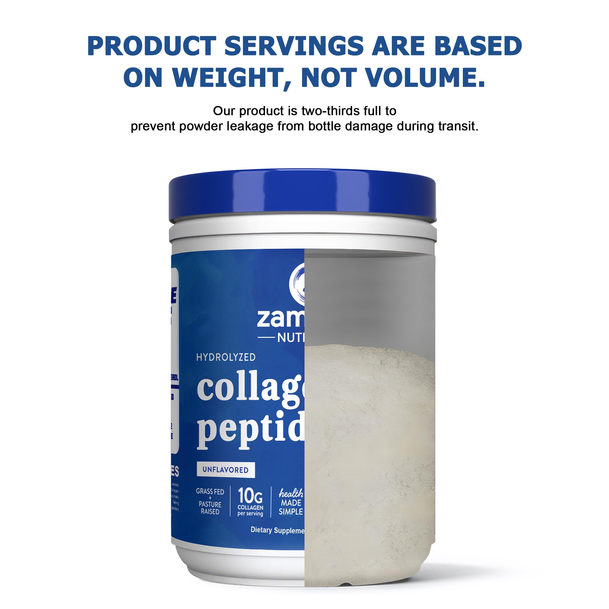Zammex Collagen Peptides ingredientes clave para beneficio de cabello y articulaciones
