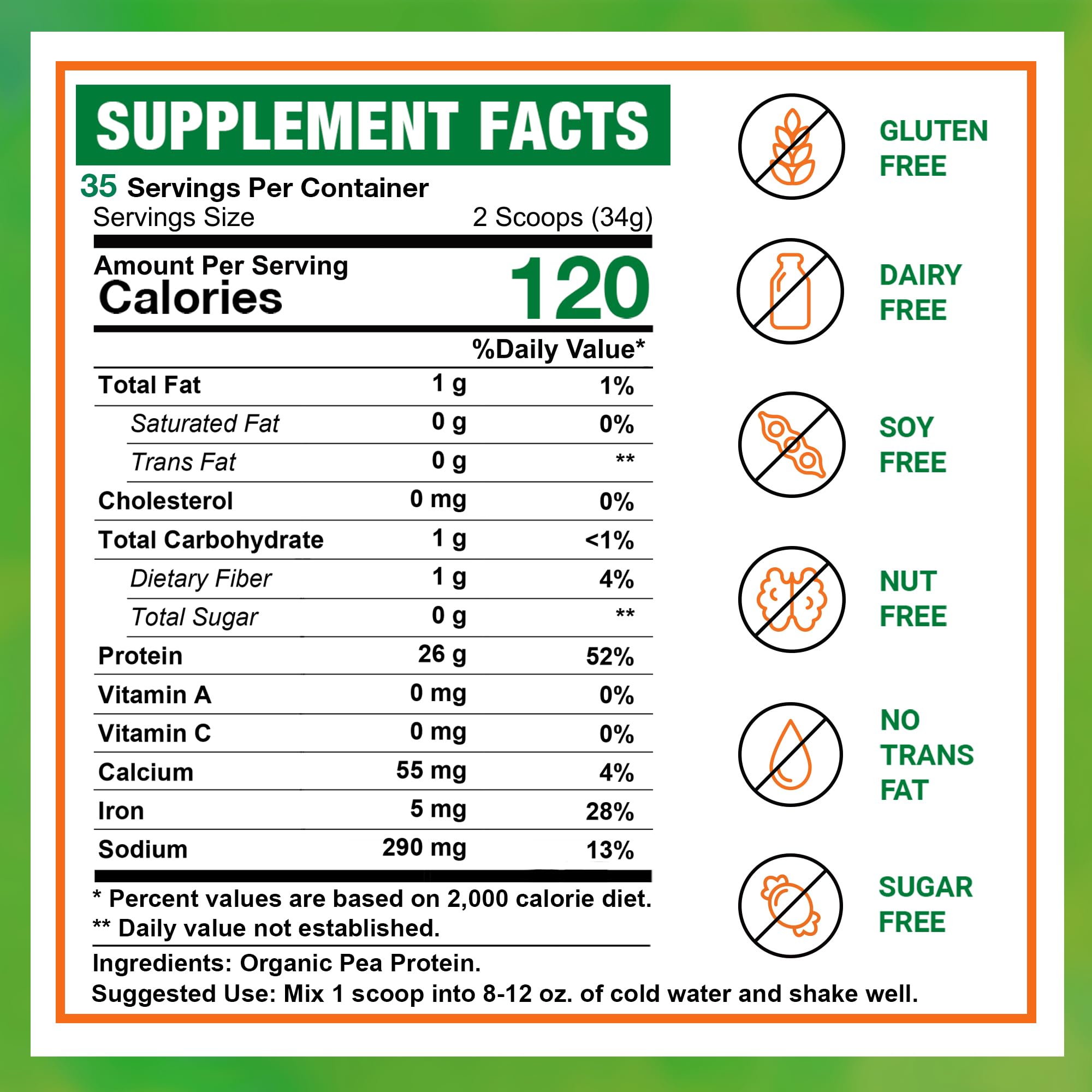Cucharada de Zammex para una porción de 26 g de proteína.