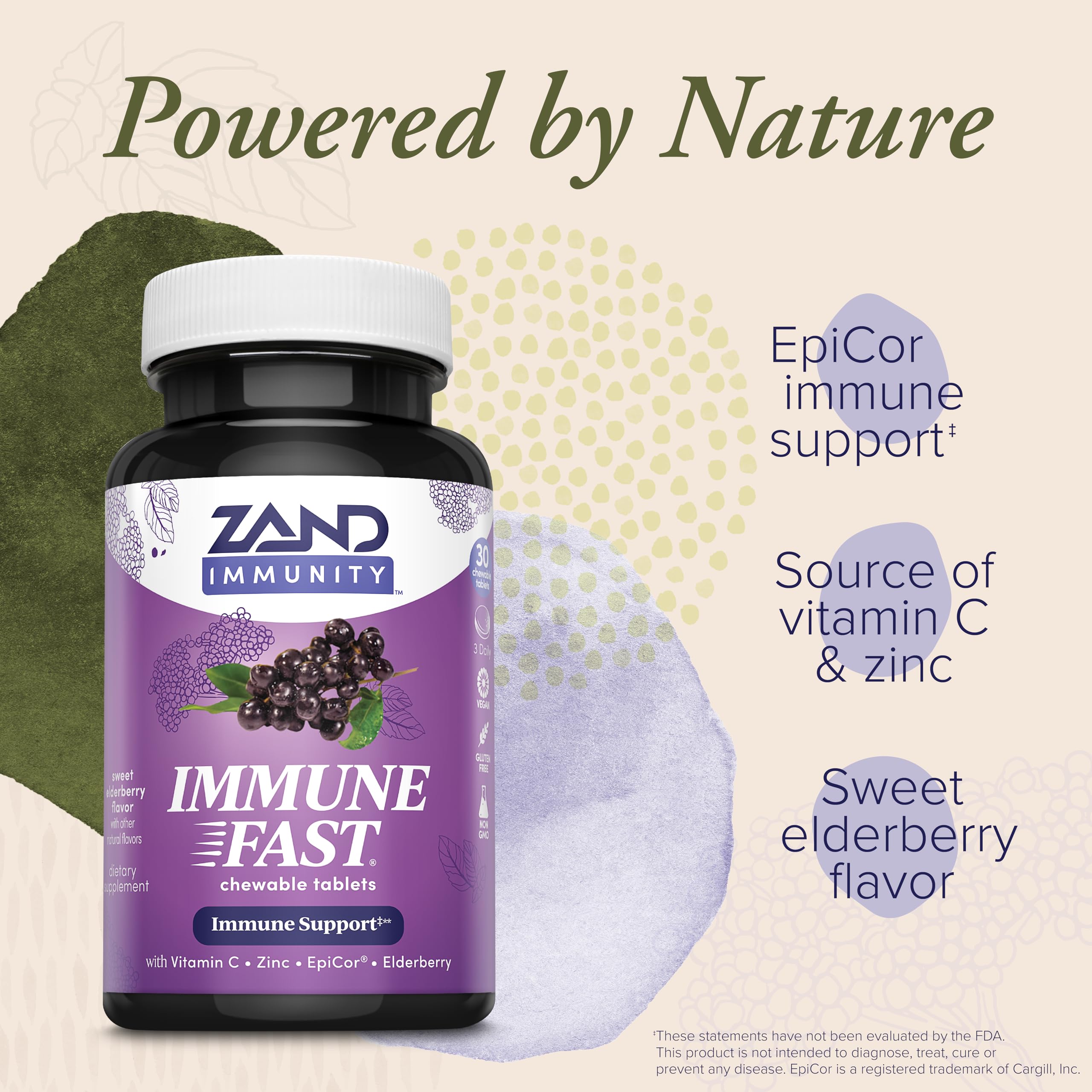 ZAND Immune Fast: EpiCor 500 mg por porción para apoyar funciones normales.
