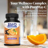 Zand Immunity Super C+ dosis-diaria ofrece apoyo inmunitario durante todo el día.