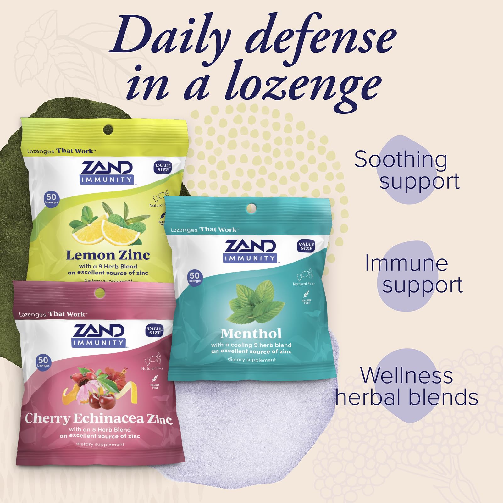 ZAND Immunity cereza echinácea: experiencia suave con sabor a cereza.