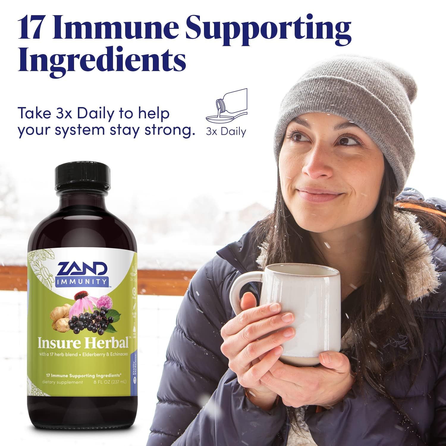 Etiqueta de Zand Insure Herbal identifica ingredientes clave