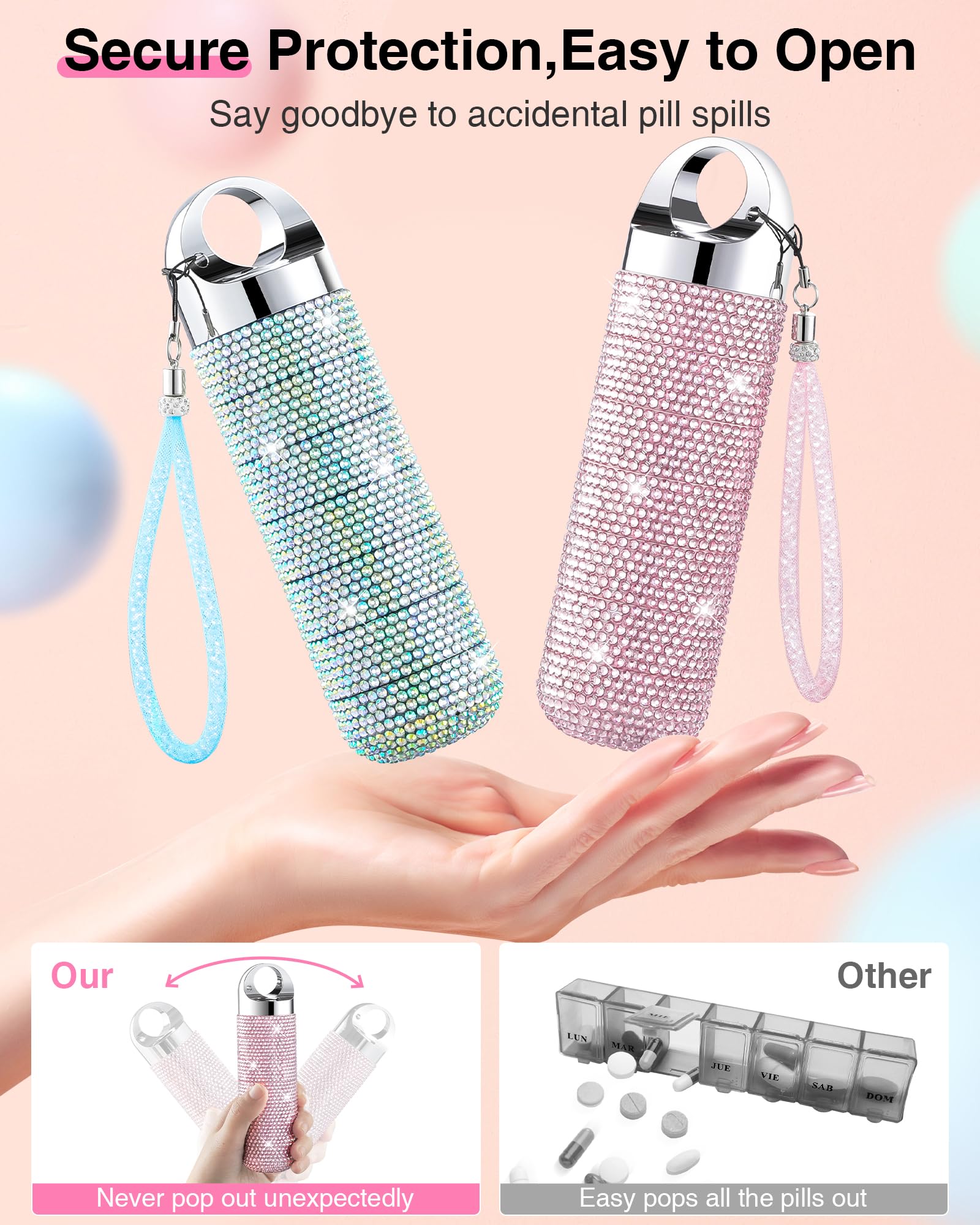 Diseño portátil y ligero, perfecto para bolso o maleta.