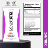 Zantrex SkinnyStix mezcla rápida, disuelve fácilmente en agua fría.