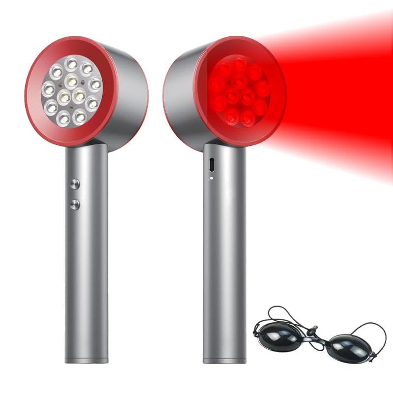 Zarbaha varita doble lado rojo 630-660 para cuidado de piel y relajación muscular.