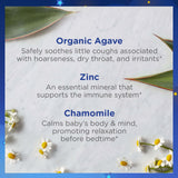 Componente de agave orgánico que suaviza la tos de forma natural