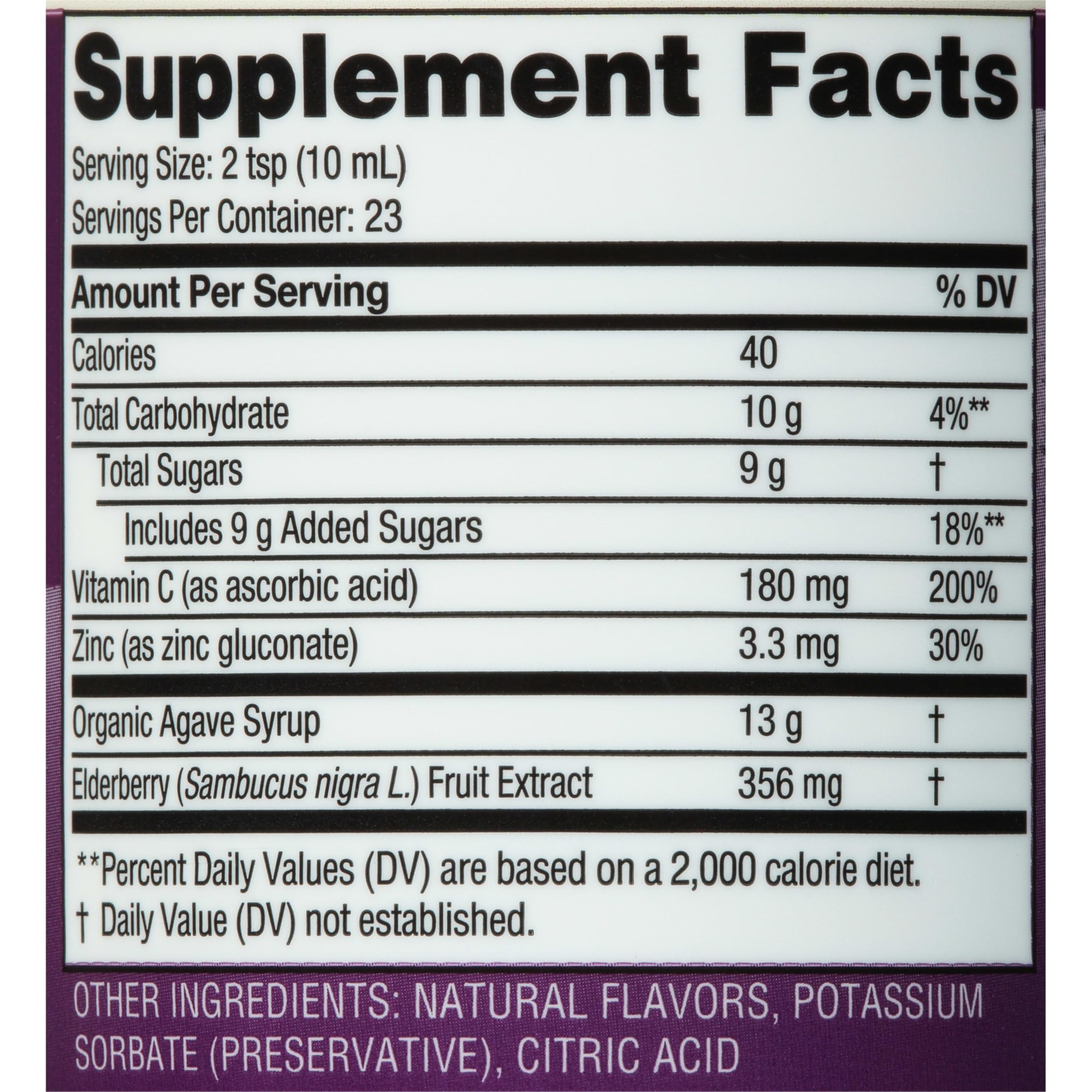 Extracto real de saúco aporta antioxidantes y flavonoides beneficiosos.