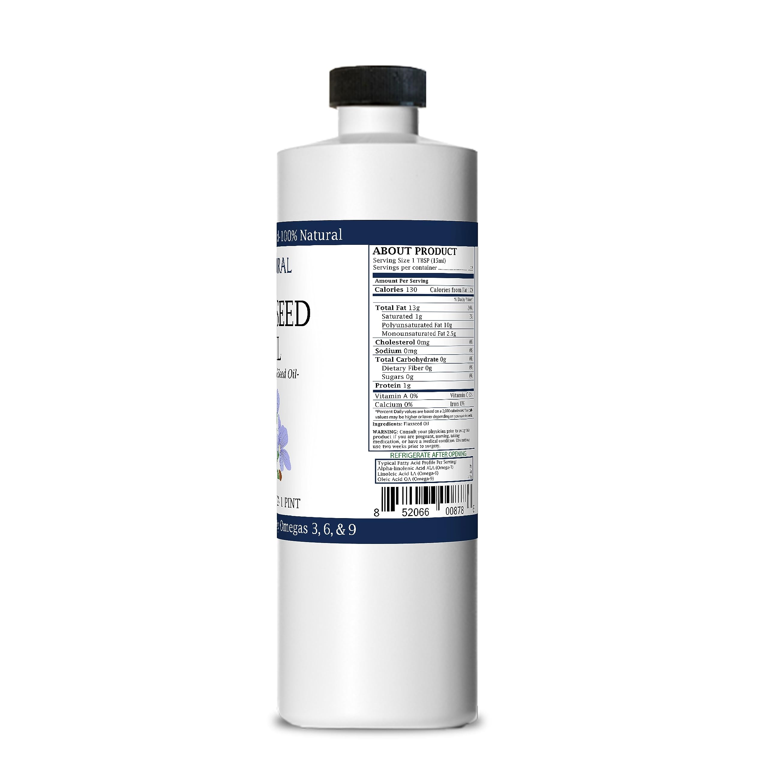 Zatural Aceite de linaza para barba, uso diario y suave