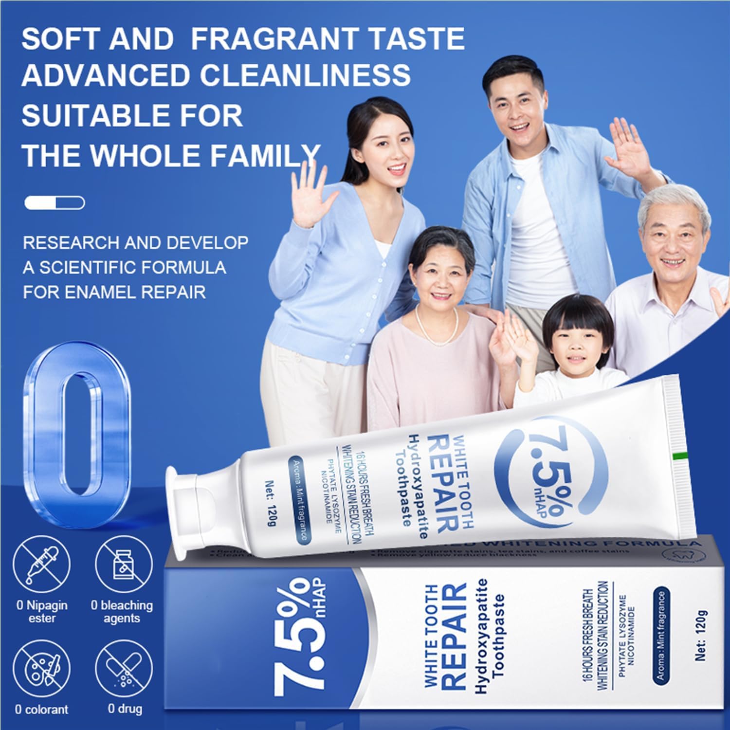 Zaucet anti manchas suave para dientes más blancos