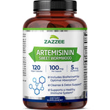 Cápsula Zazzee Artemisinina de alta absorción para uso diario.