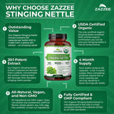 Zazzee Caja con dosis clara: etiqueta legible