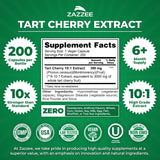 Cerezas Montmorency en Zazzee Tart Cherry 10:1 para antioxidantes.