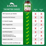 Uso diario sin sabores artificiales con Zazzee Tart Cherry.