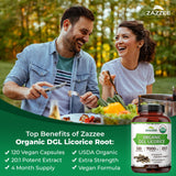 Etiqueta Zazzee con certificación orgánica USDA
