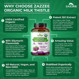 Zazzee certificado USDA Organic y enfoque orgánico.