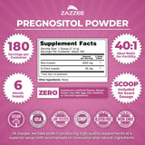 Zazzee PREGNOSITOL, cuchara de medida incluida para dosificación precisa.