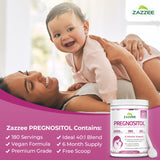 Zazzee PREGNOSITOL, mezcla 40:1 ideal para apoyo reproductivo.