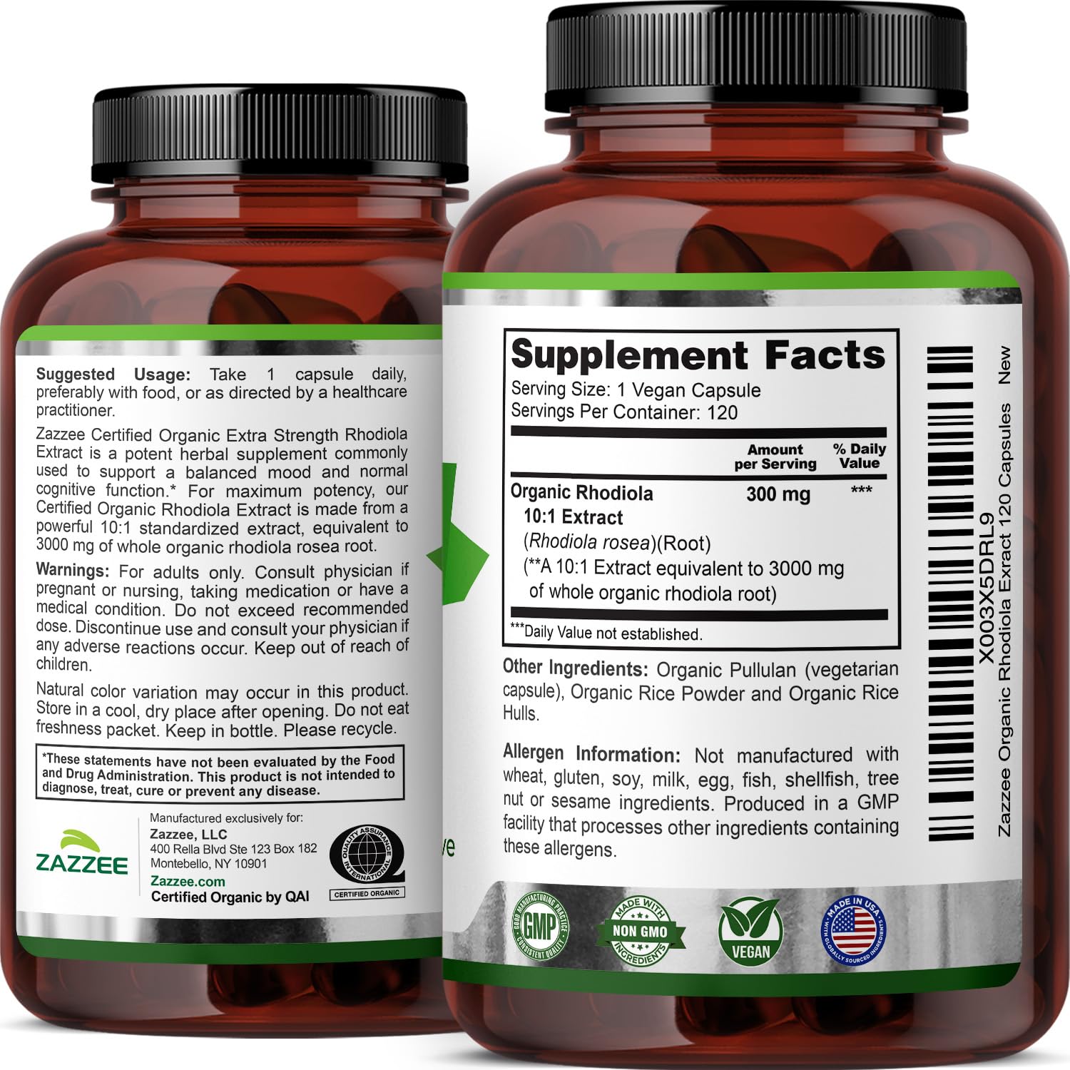 Envase seguro para uso diario de Rhodiola