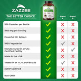 Zazzee sello de calidad en EE. UU. para mayor confianza.