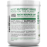Zazzee Spirulina añade color verde vivo a platos y ensaladas.
