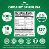 Polvo de Spirulina 100% puro para smoothies y bebidas saludables.