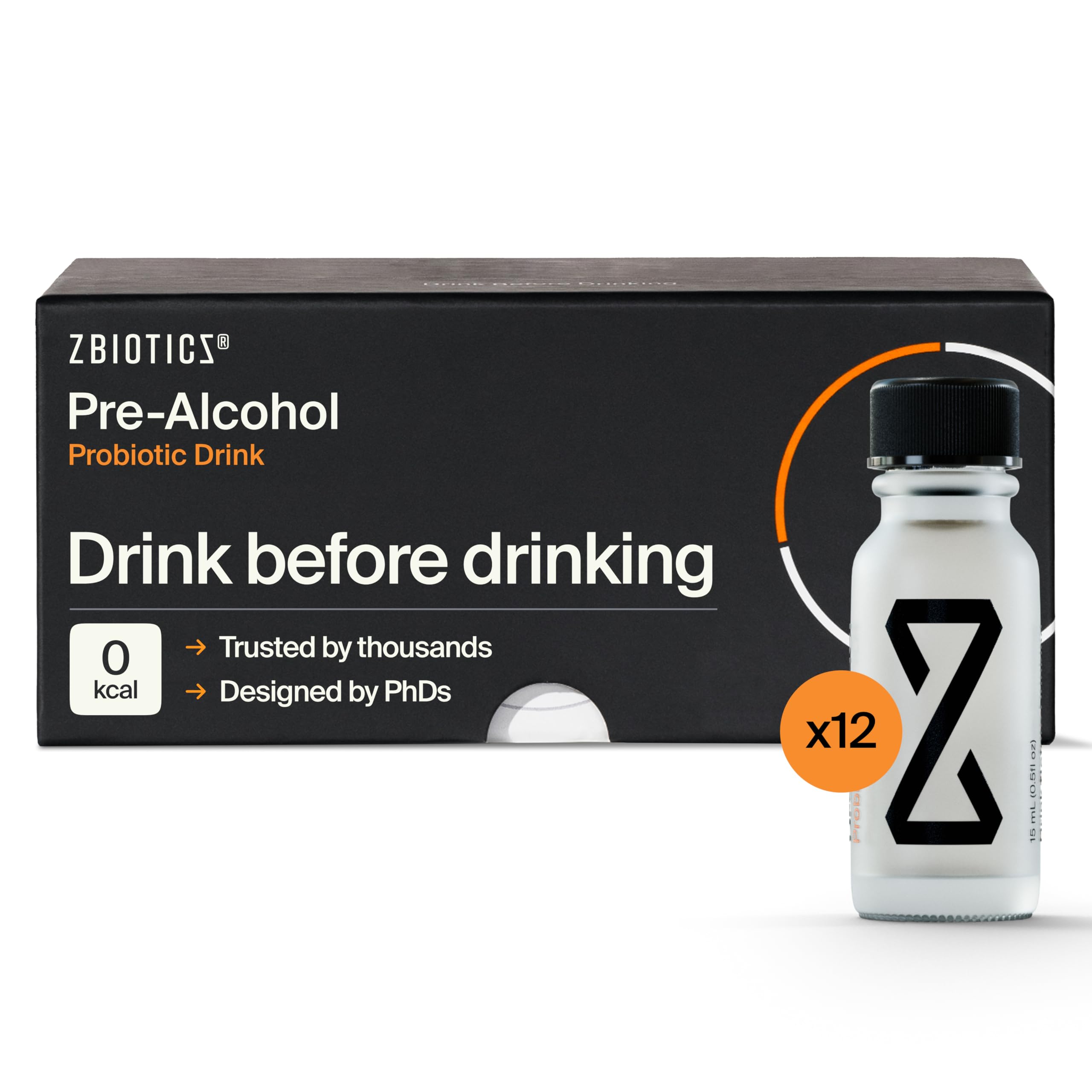 ZBiotics botella pre-alcohol probiótico para una mañana más llevadera
