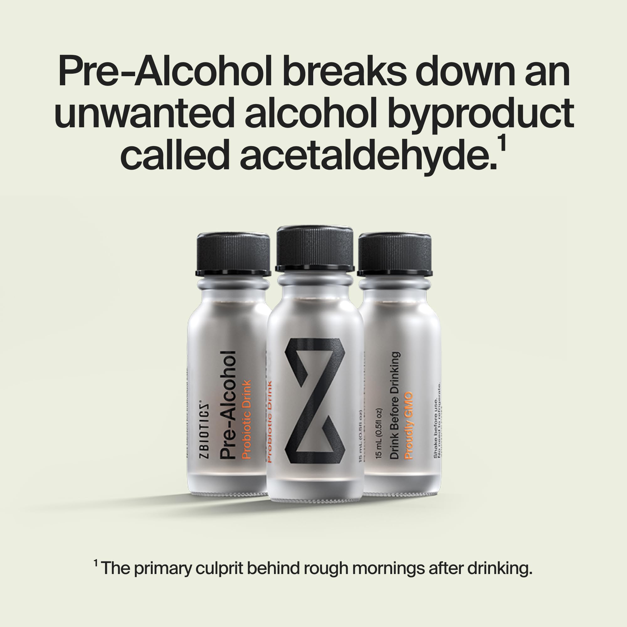 Conjunto de 3 botellas ZBiotics para viaje y movilidad
