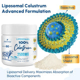 Zdoroviye Colostro Bovino liposomal, cuchara medidora para medir porciones.