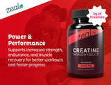 Zeal Creatina Monohidrato: sin OGM, fórmula confiable para tu día.